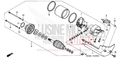STARTER MOTOR VT125C21 de 2001